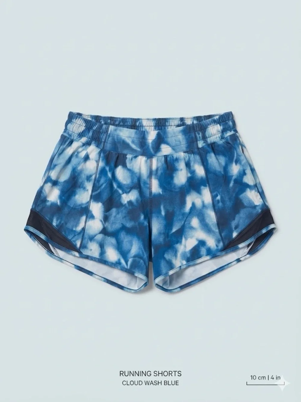 lululemon athletica Blue Tie-Dye Athletic Shorts